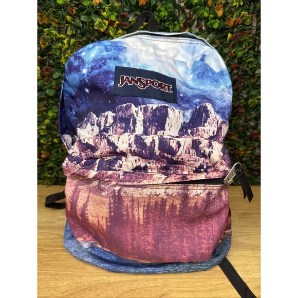 JanSport Student High Stakes Multi Agates Skies Original Mountain Backpack Bag - Picture 1 of 9